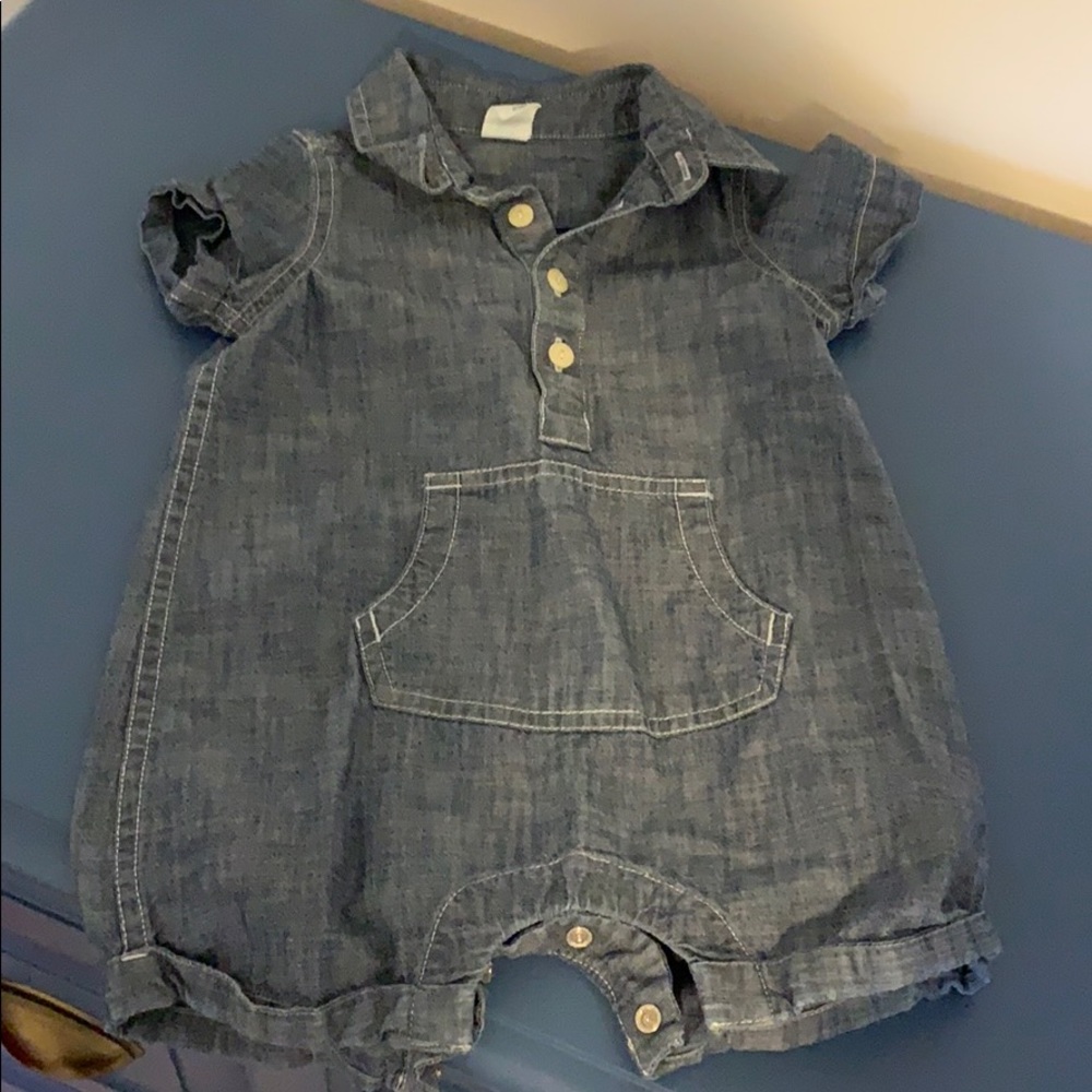 Denim romper